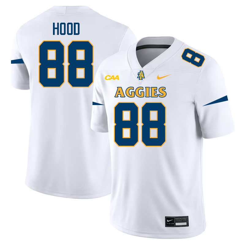 North Carolina A&T Aggies #88 Marquis Hood College Football Jerseys,Uniforms-White